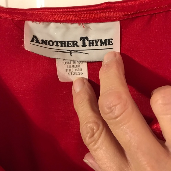 Formal Blouse. Deep Red/Burgundy. Size 16. NWT - Picture 3 of 8